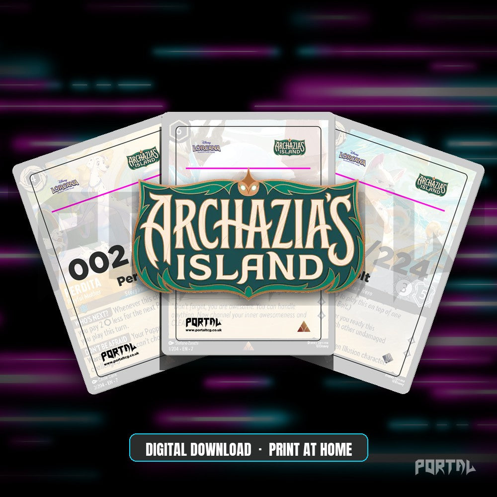 Archazia's Island Placeholder Cards Digital - Disney Lorcana