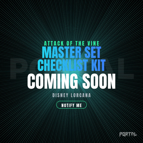 Disney Lorcana Attack of the Vine master set checklist kit, coming soon, Portal TCG