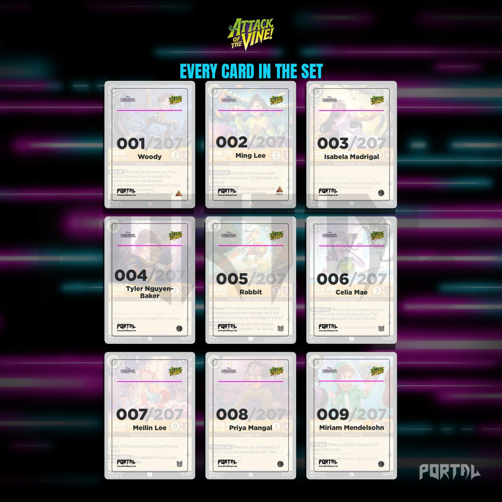Attack of the Vine Placeholder Cards in a Binder - Disney Lorcana
