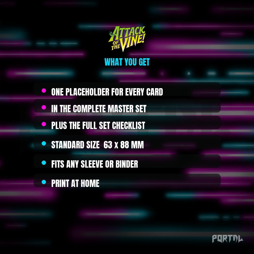 Attack of the Vine Placeholder Cards Contents - Disney Lorcana