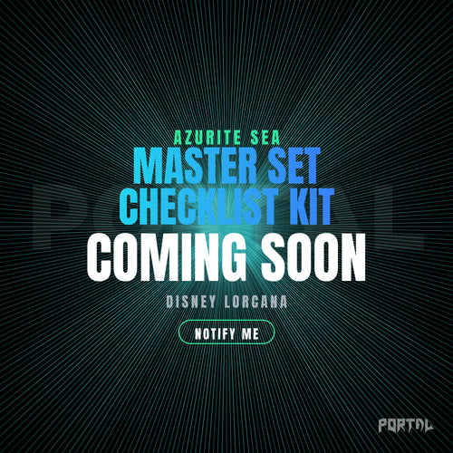 Disney Lorcana Azurite Sea master set checklist kit, coming soon, Portal TCG