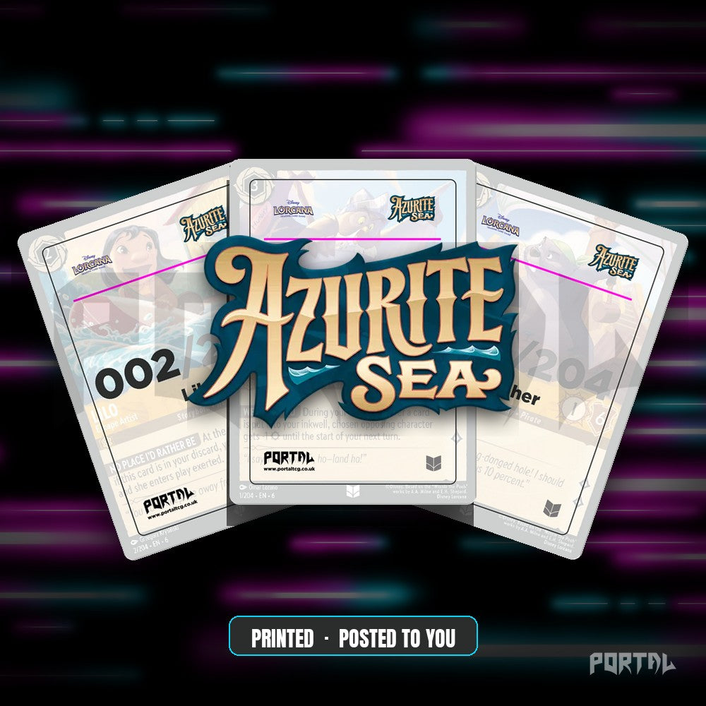 Azurite Sea Placeholder Cards Printed - Disney Lorcana