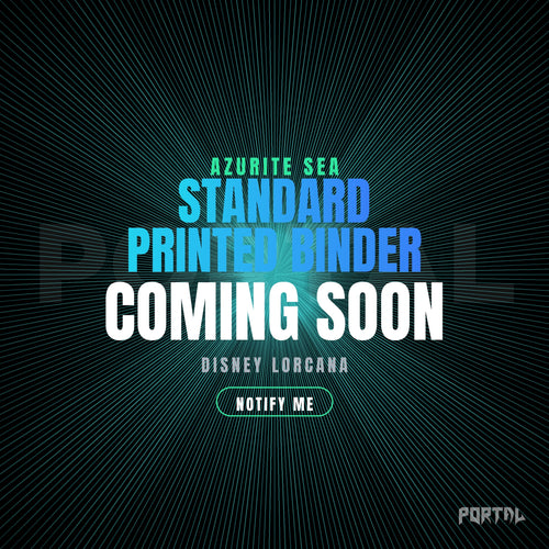 Disney Lorcana Azurite Sea standard printed binder, coming soon, Portal TCG