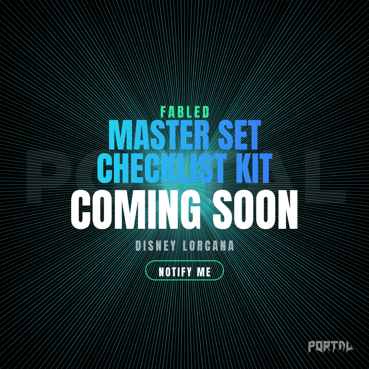 Disney Lorcana Fabled master set checklist kit, coming soon, Portal TCG