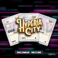 Disney Lorcana Hyperia City master set placeholders, digital download, print at home