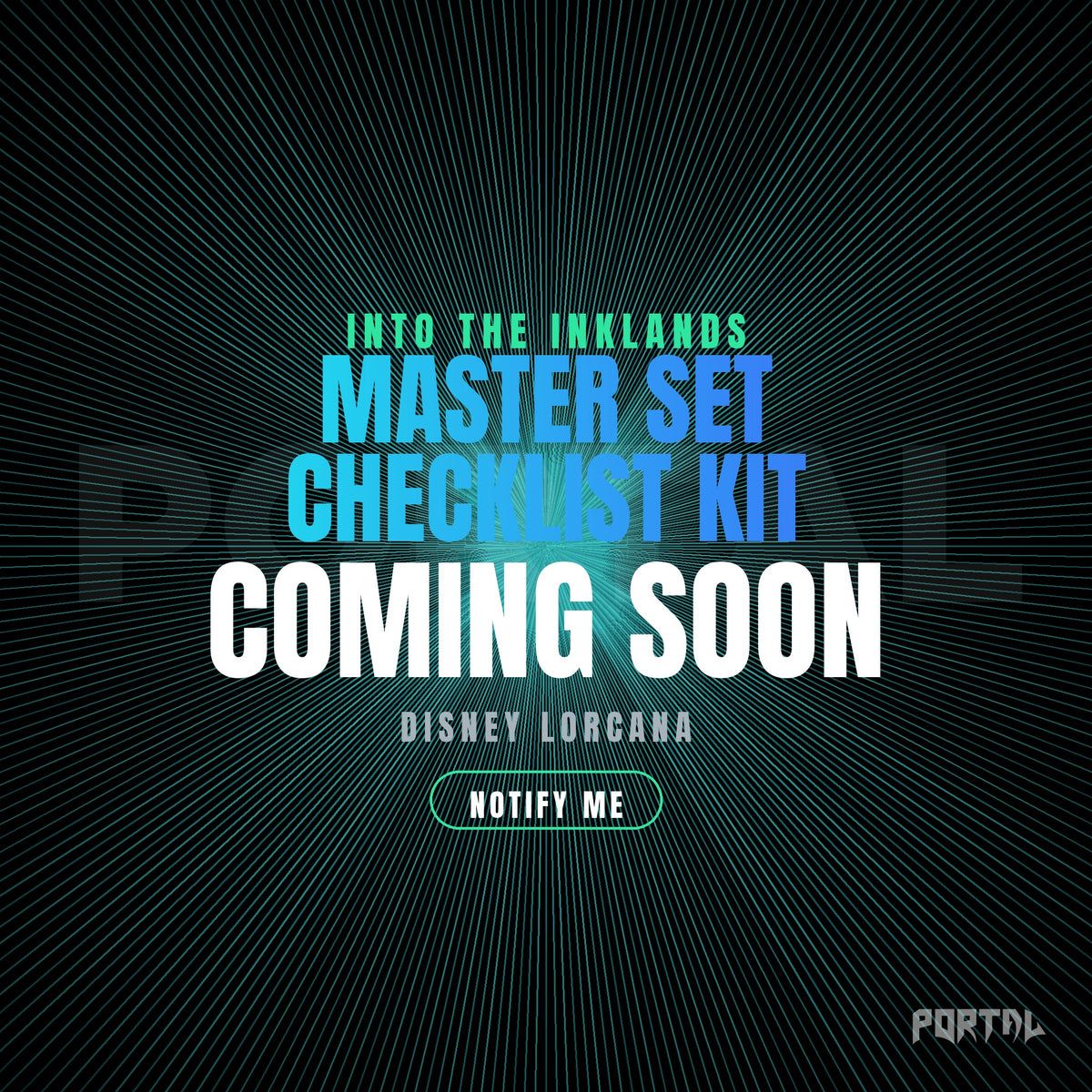 Disney Lorcana Into the Inklands master set checklist kit, coming soon, Portal TCG