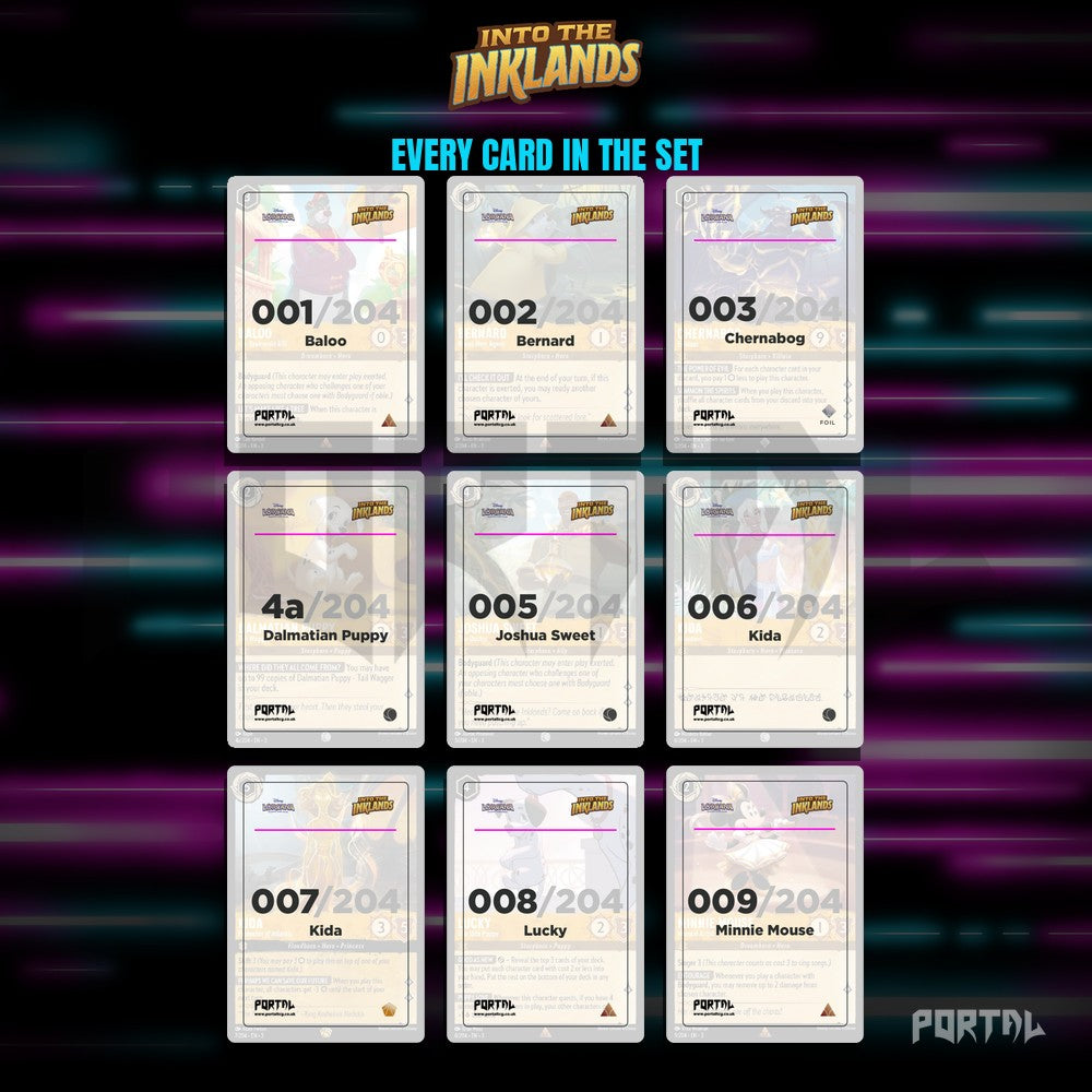 Into the Inklands Placeholder Cards in a Binder - Disney Lorcana