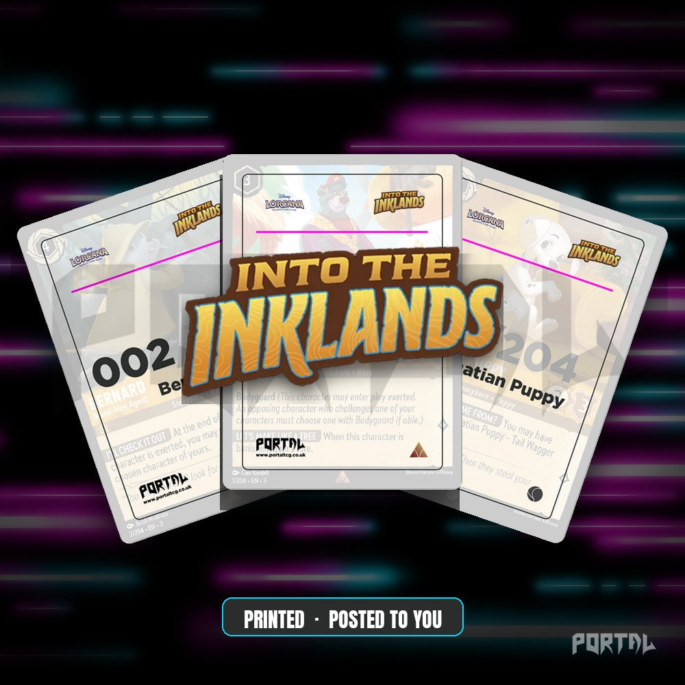 Into the Inklands Placeholder Cards Printed - Disney Lorcana