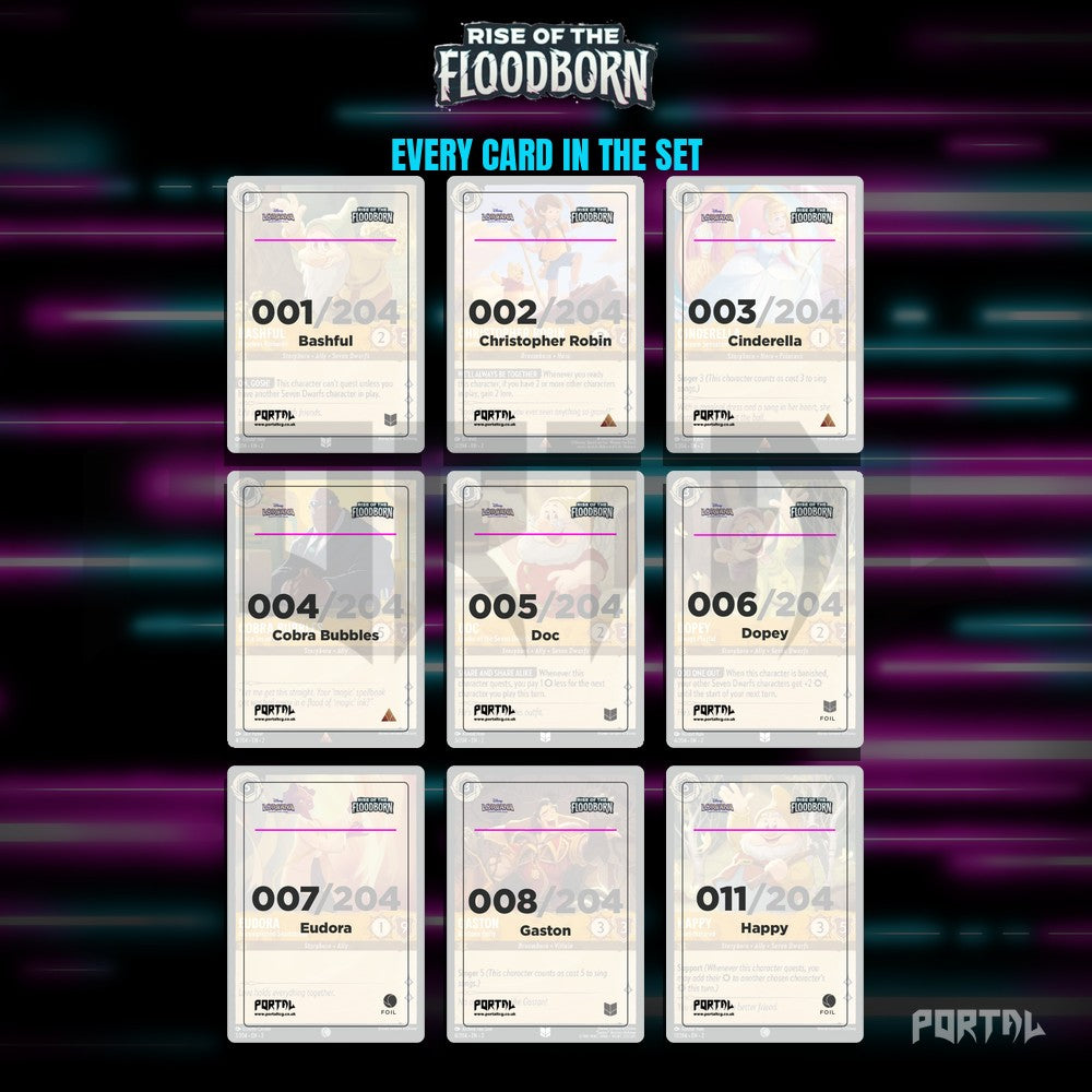 Rise of the Floodborn Placeholder Cards in a Binder - Disney Lorcana