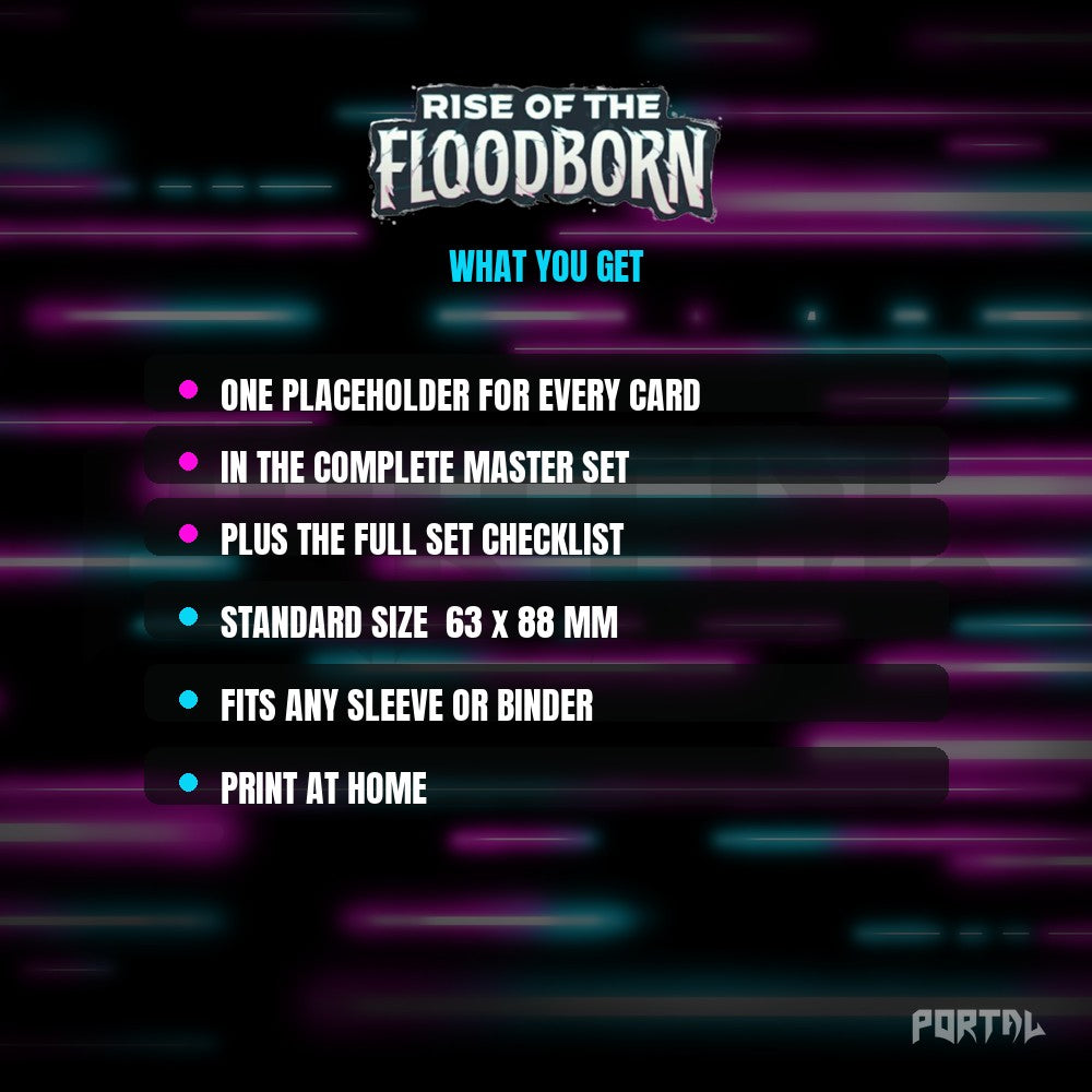 Rise of the Floodborn Placeholder Cards Contents - Disney Lorcana