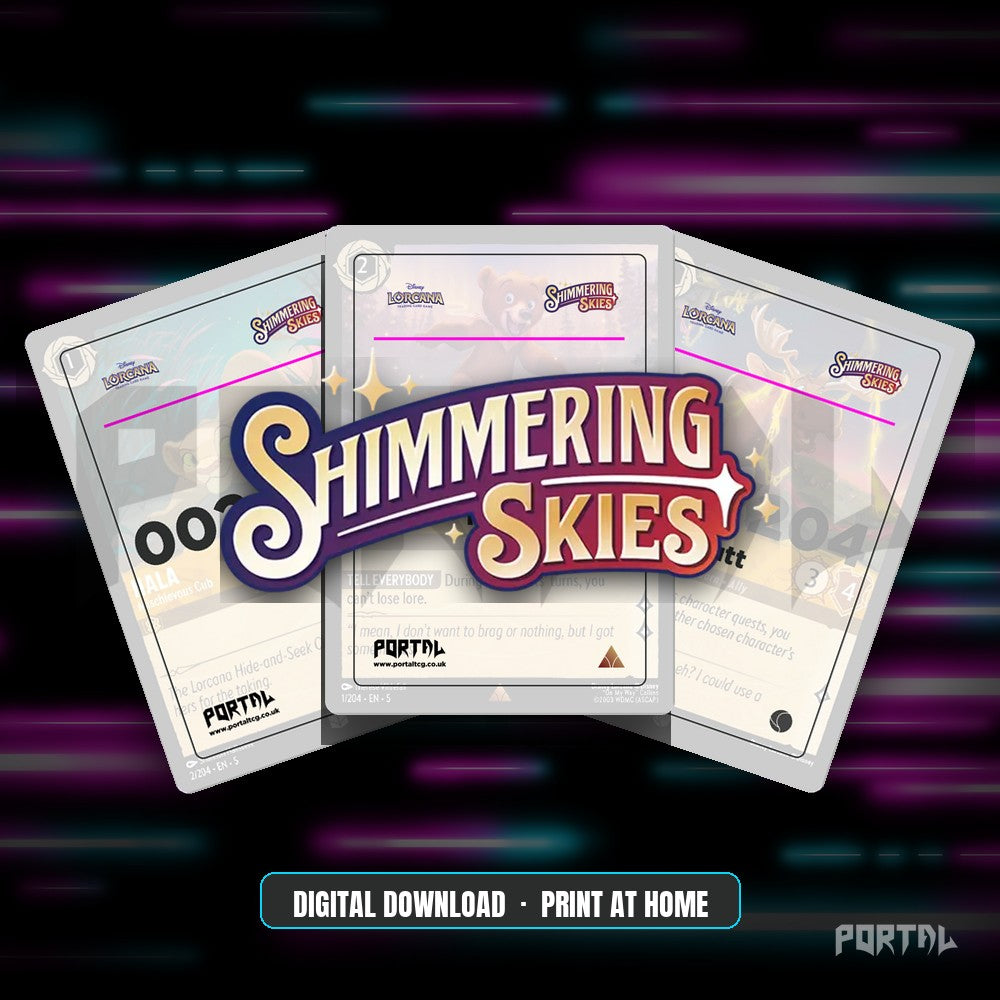 Shimmering Skies Placeholder Cards Digital - Disney Lorcana