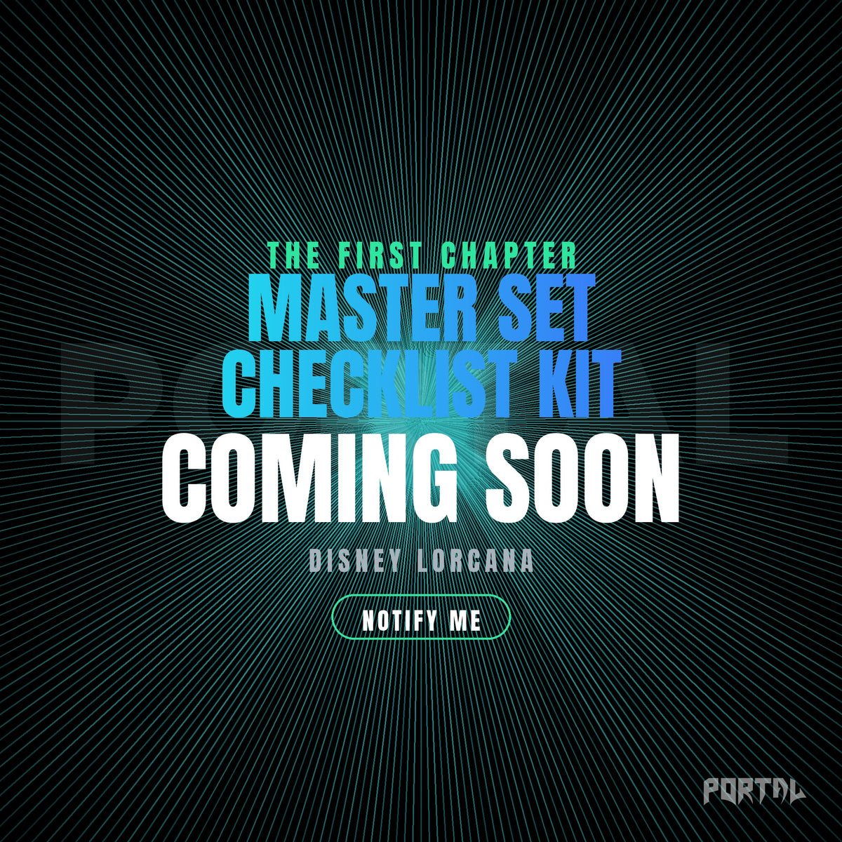 Disney Lorcana The First Chapter master set checklist kit, coming soon, Portal TCG