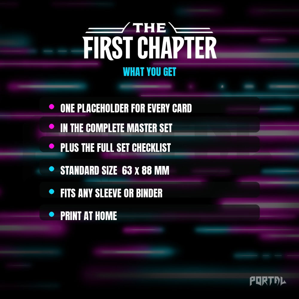 The First Chapter Placeholder Cards Contents - Disney Lorcana