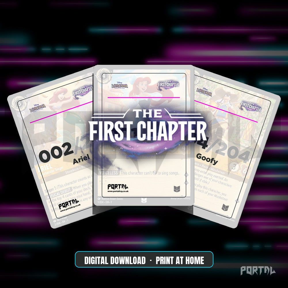 The First Chapter Placeholder Cards Digital - Disney Lorcana