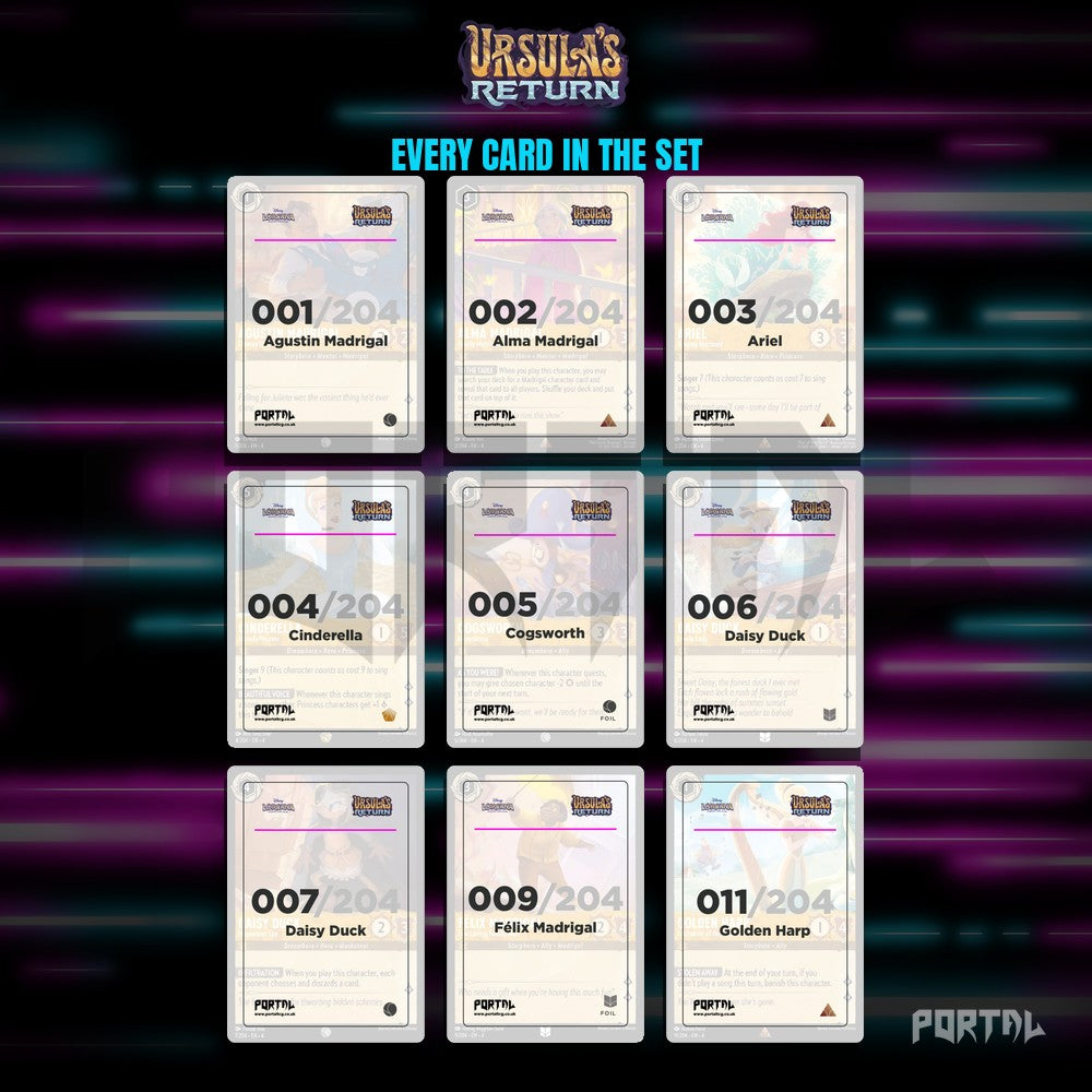 Ursula's Return Placeholder Cards in a Binder - Disney Lorcana