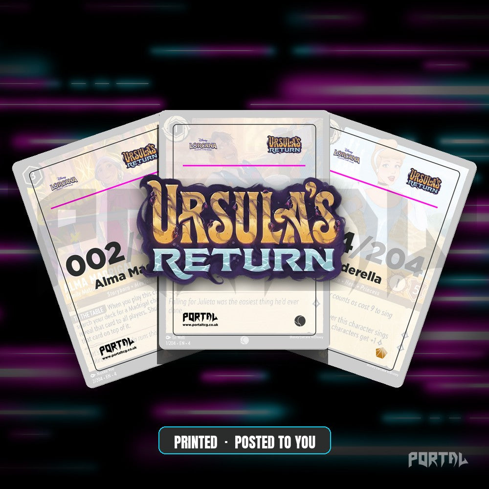 Ursula's Return Placeholder Cards Printed - Disney Lorcana