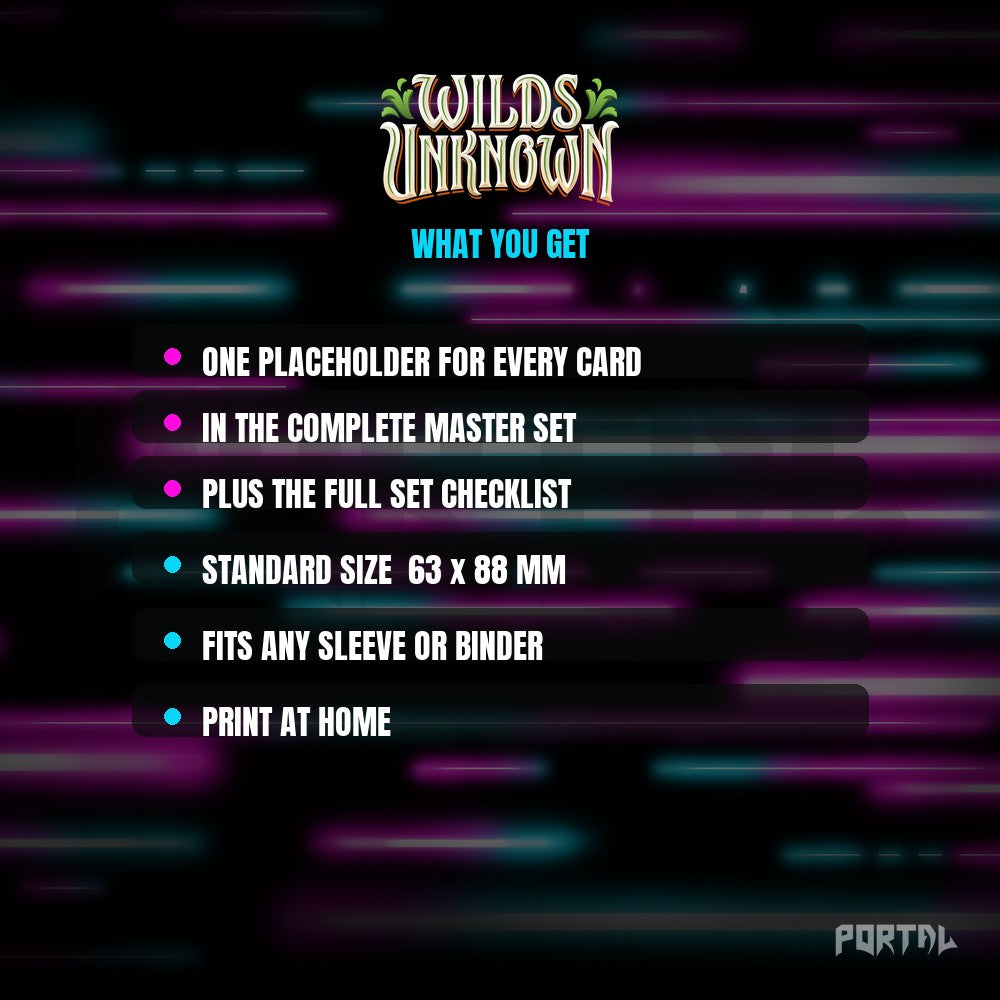 Wilds Unknown Placeholder Cards Contents - Disney Lorcana