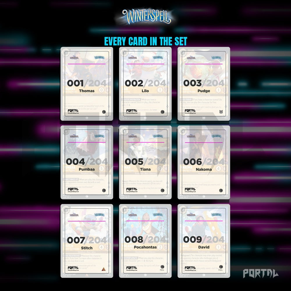 Winterspell Placeholder Cards in a Binder - Disney Lorcana