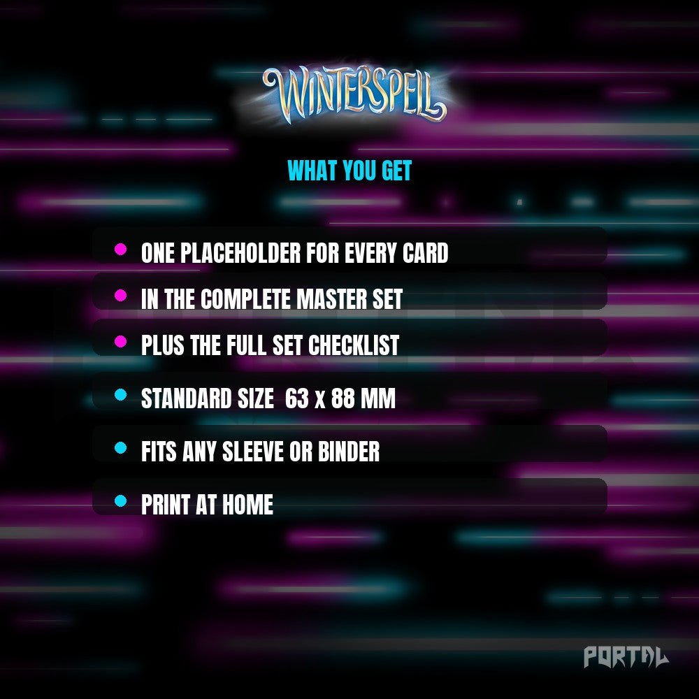 Winterspell Placeholder Cards Contents - Disney Lorcana
