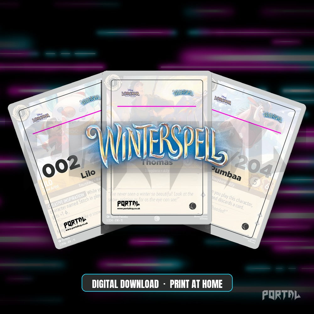 Winterspell Placeholder Cards Digital - Disney Lorcana
