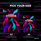 Pokemon Lost Origin master set checklist kit, A4 and A5 sizes, Portal TCG