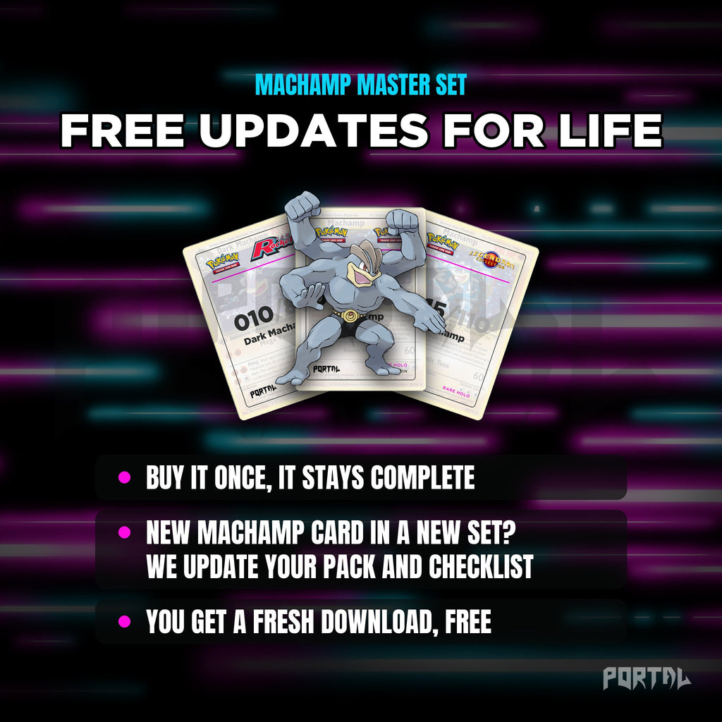 Machamp placeholders: free updates for life