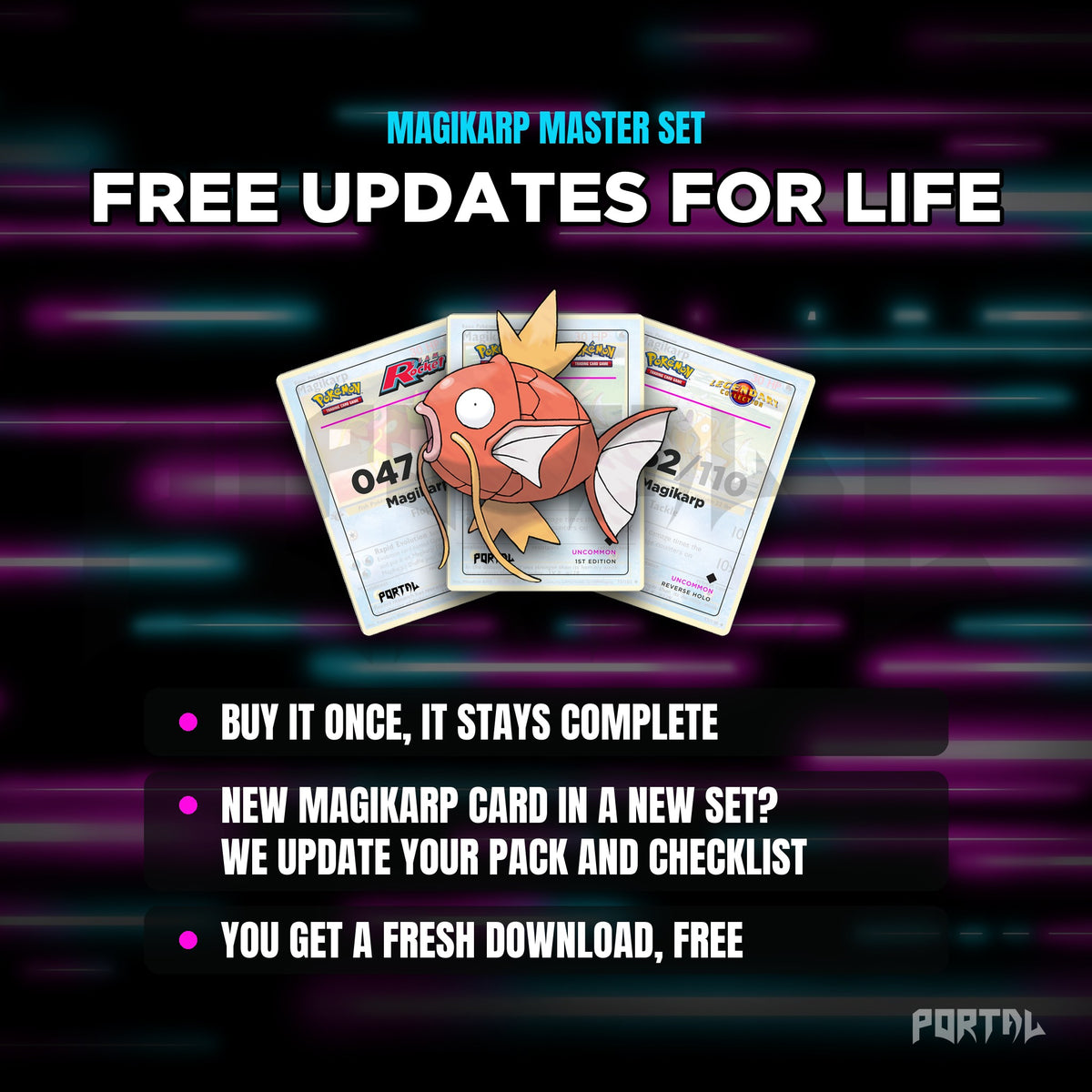 Magikarp placeholders: free updates for life