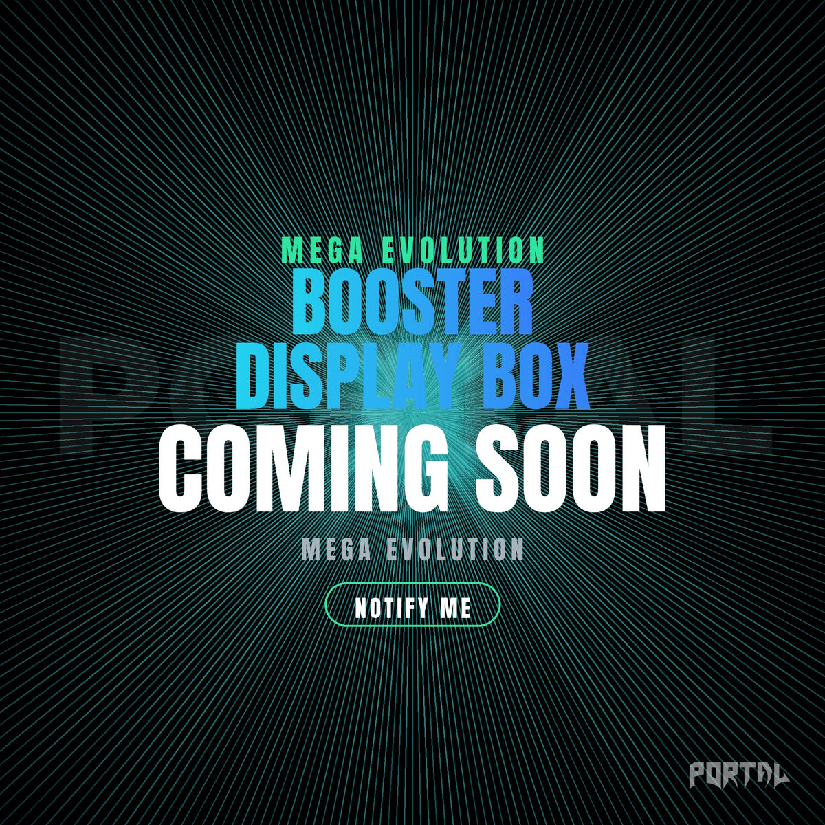 Pokemon Mega Evolutions booster display box, coming soon, Portal TCG