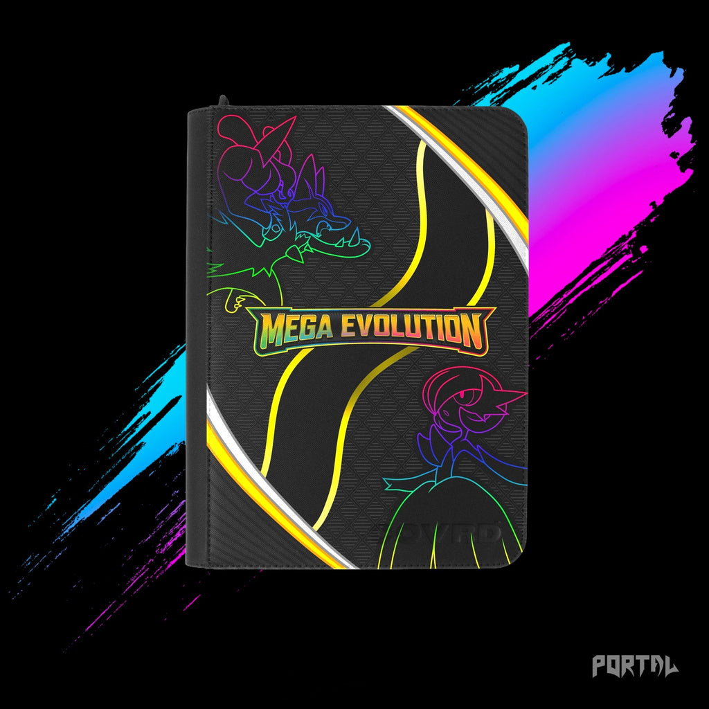 Pokemon Mega Evolution standard binder, front cover, Portal TCG