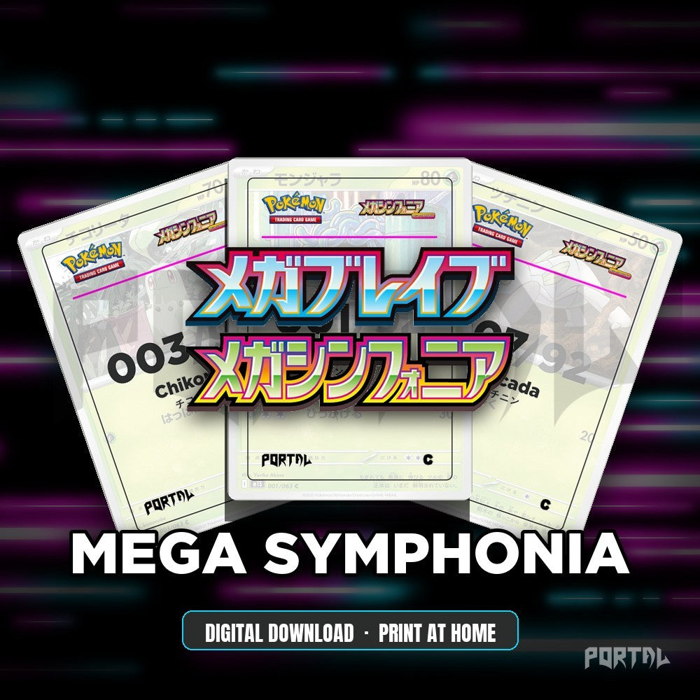 Mega Symphonia master set placeholders, digital download, Portal TCG