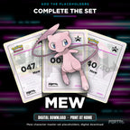 Pokemon Mew Character Binder, complete the set with Mew character master set placeholders, Portal TCG