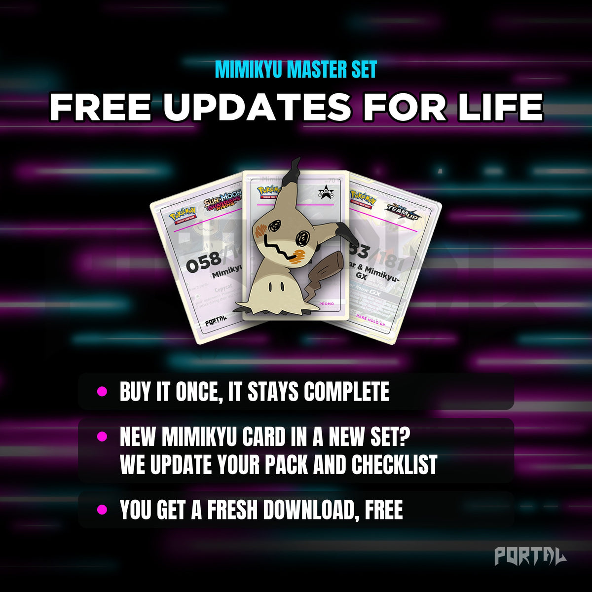 Mimikyu placeholders: free updates for life