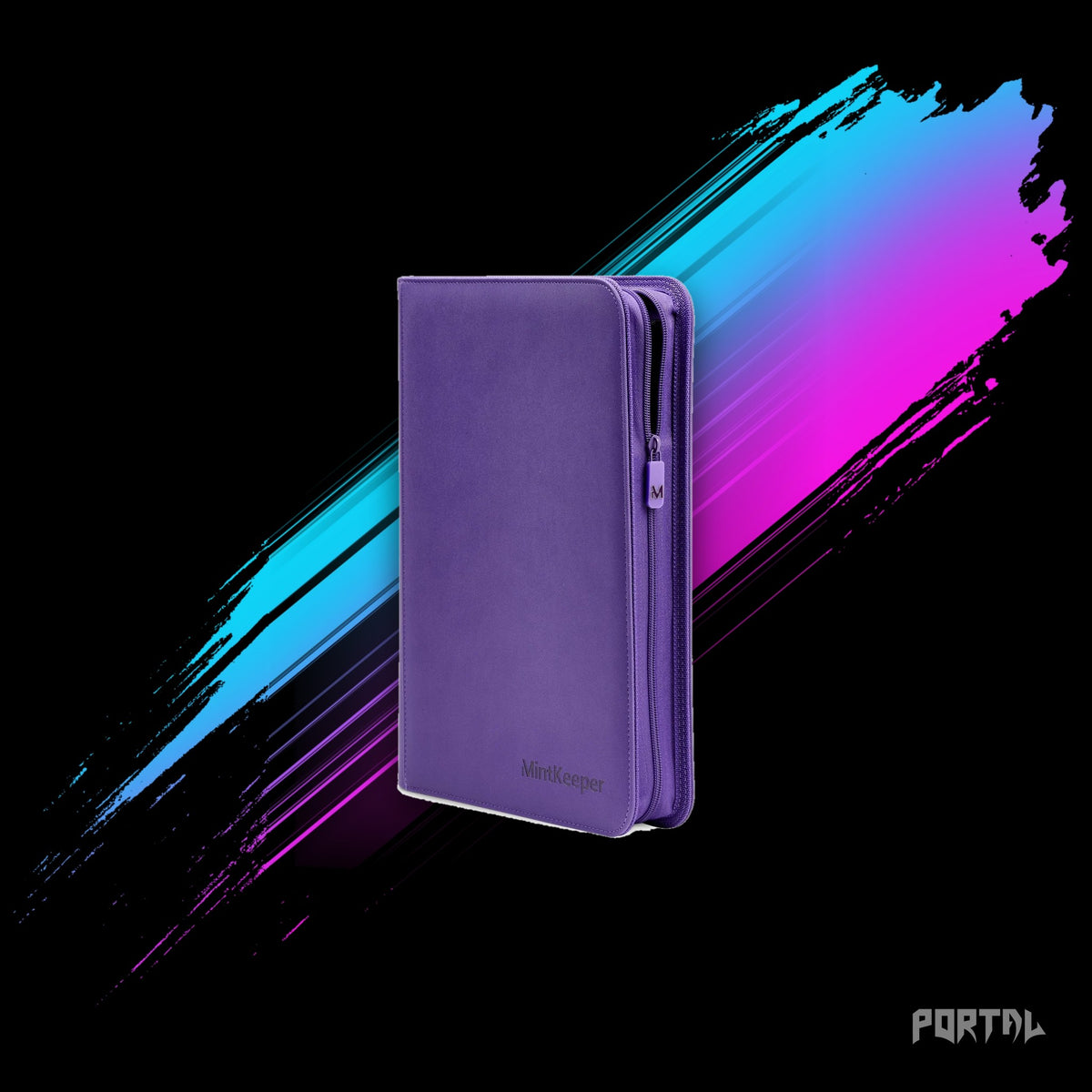 MintKeeper 252 Toploader Binder 9 Pocket, Purple, Portal TCG