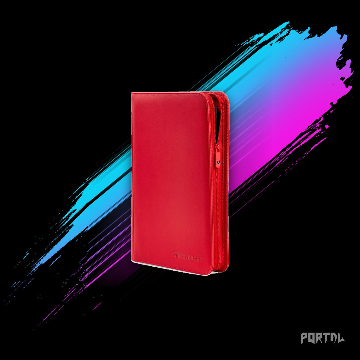 MintKeeper 252 Toploader Binder 9 Pocket, Red, Portal TCG