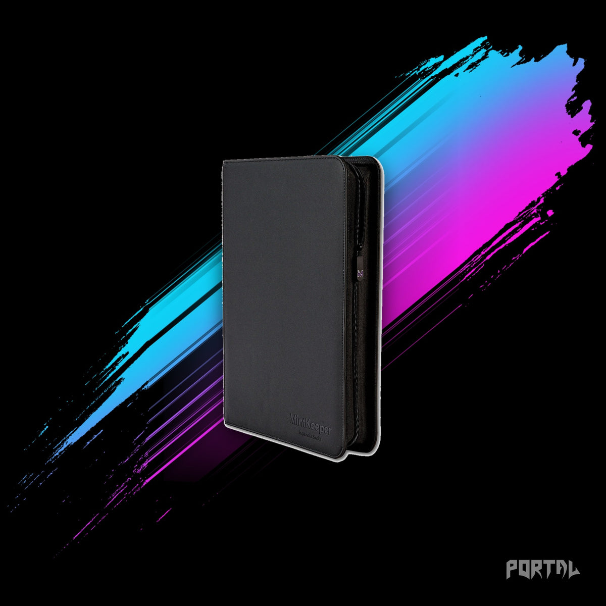 MintKeeper 252 Toploader Binder 9 Pocket, Black side view, Portal TCG