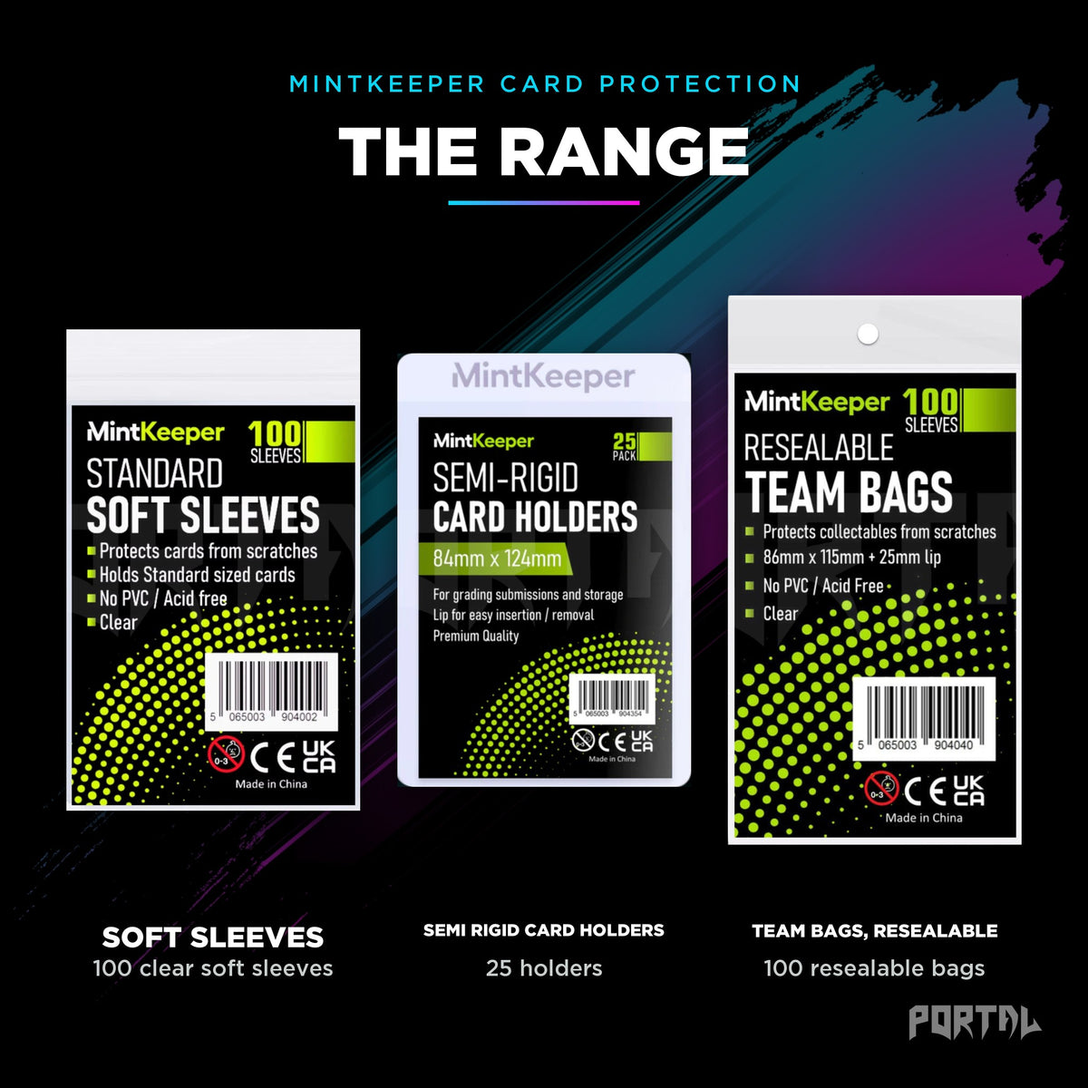 MintKeeper card protection, the range, Portal TCG