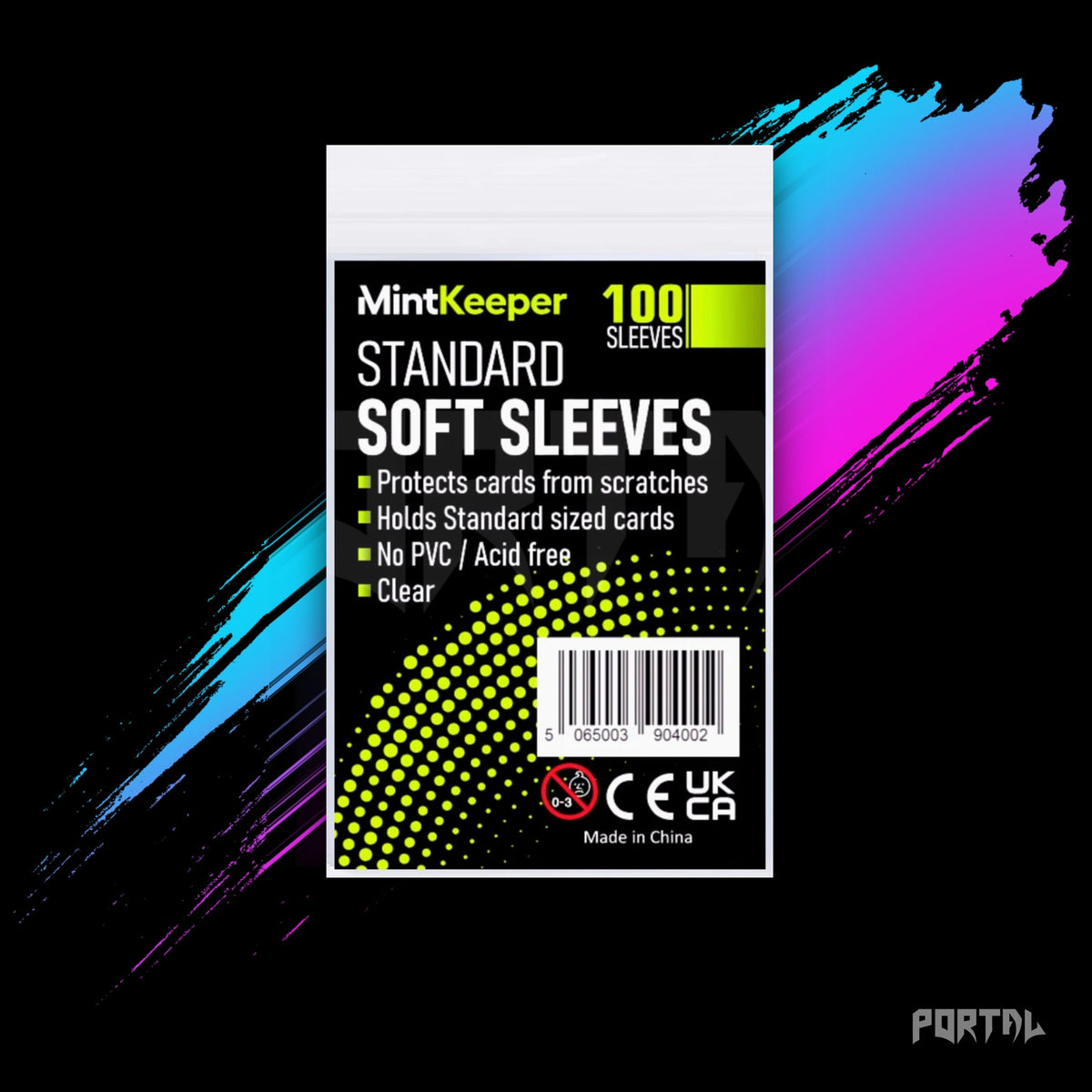 MintKeeper standard soft card sleeves, front, Portal TCG