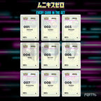 Nihil Zero placeholder cards laid out in a nine pocket binder page