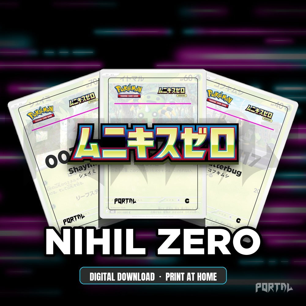 Nihil Zero master set placeholders, digital download, Portal TCG