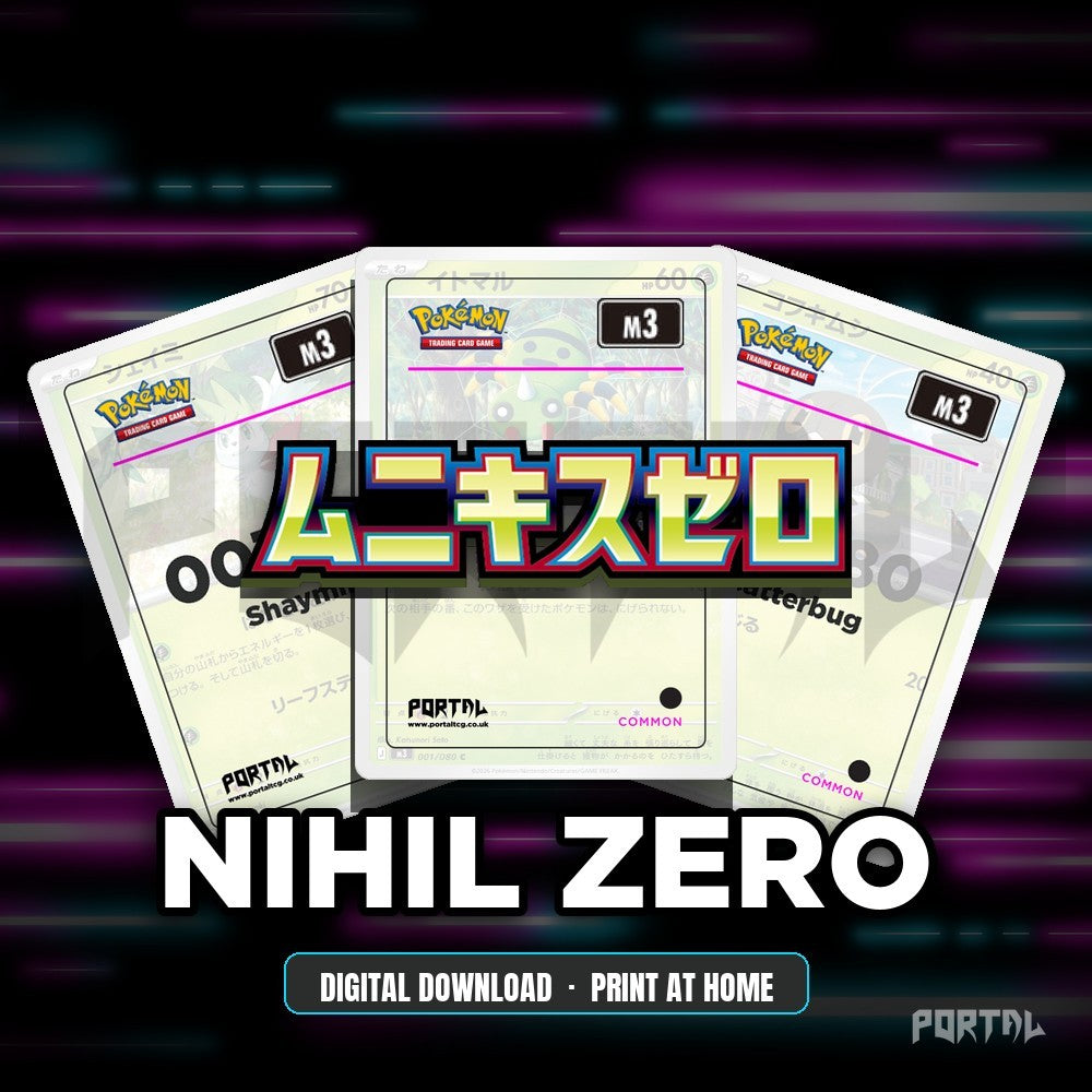 Nihil Zero master set placeholders, digital download, Portal TCG