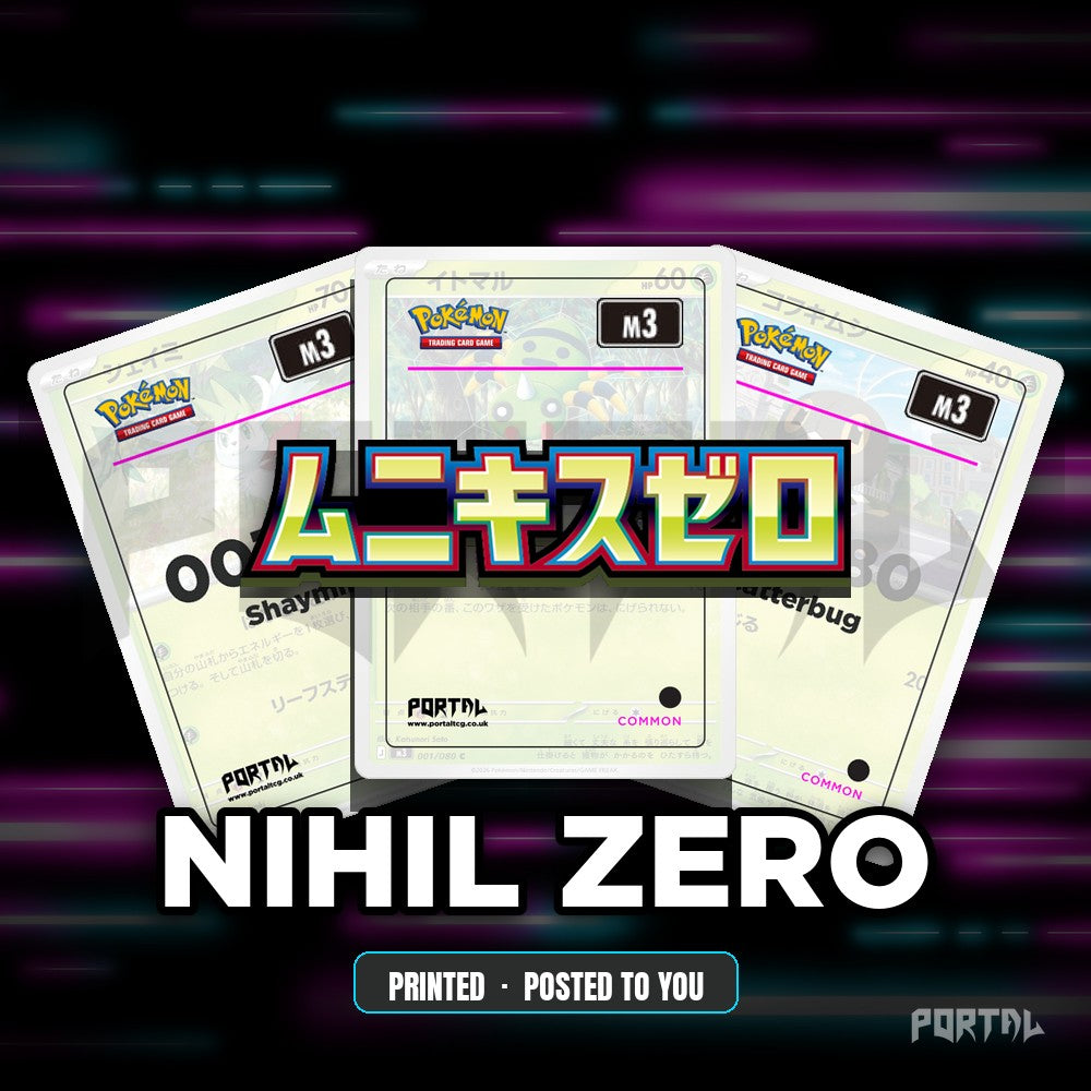 Nihil Zero master set placeholder cards, Portal TCG