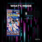 Pokemon Ninja Spinner Japanese booster pack, what's inside, Portal TCG