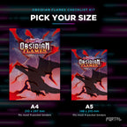 Pokemon Obsidian Flames master set checklist kit, A4 and A5 sizes, Portal TCG