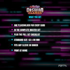 Obsidian Flames master set placeholder cards, what is included