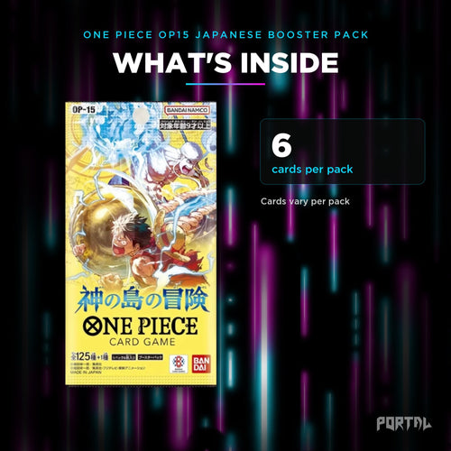 Adventure on the Island of the Gods Japanese booster pack, what's inside: 6 cards per pack, Portal TCG