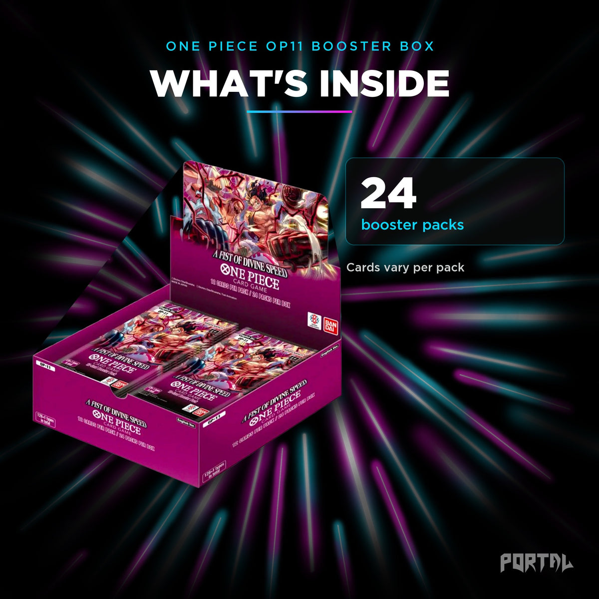 A Fist of Divine Speed booster box, what's inside, Portal TCG