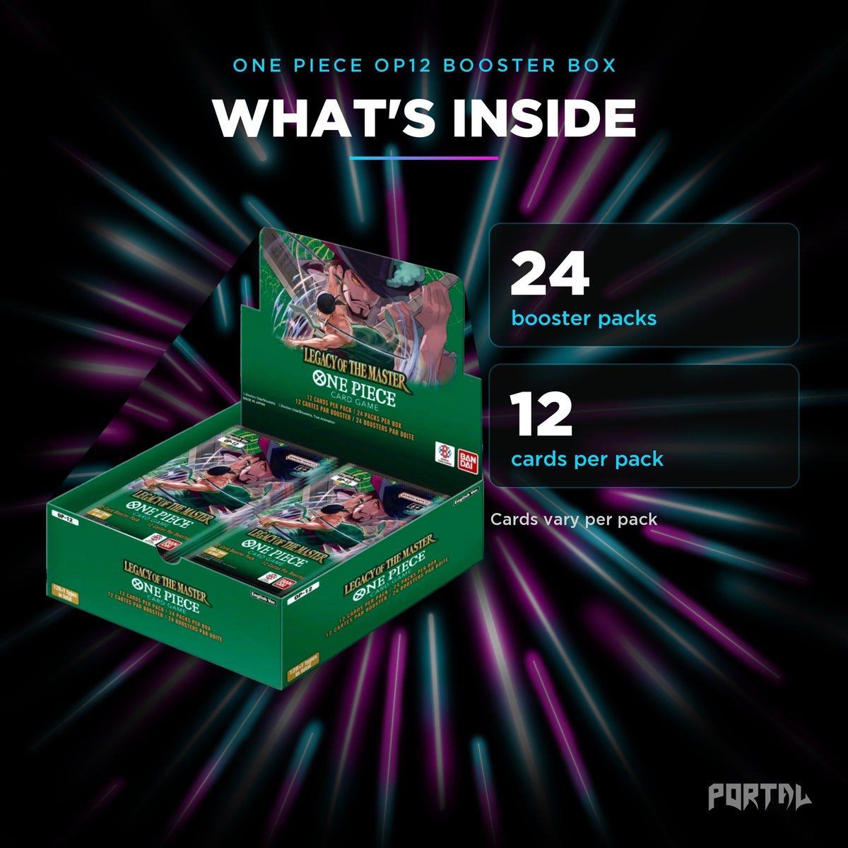 Legacy of the Master booster box, what's inside, Portal TCG