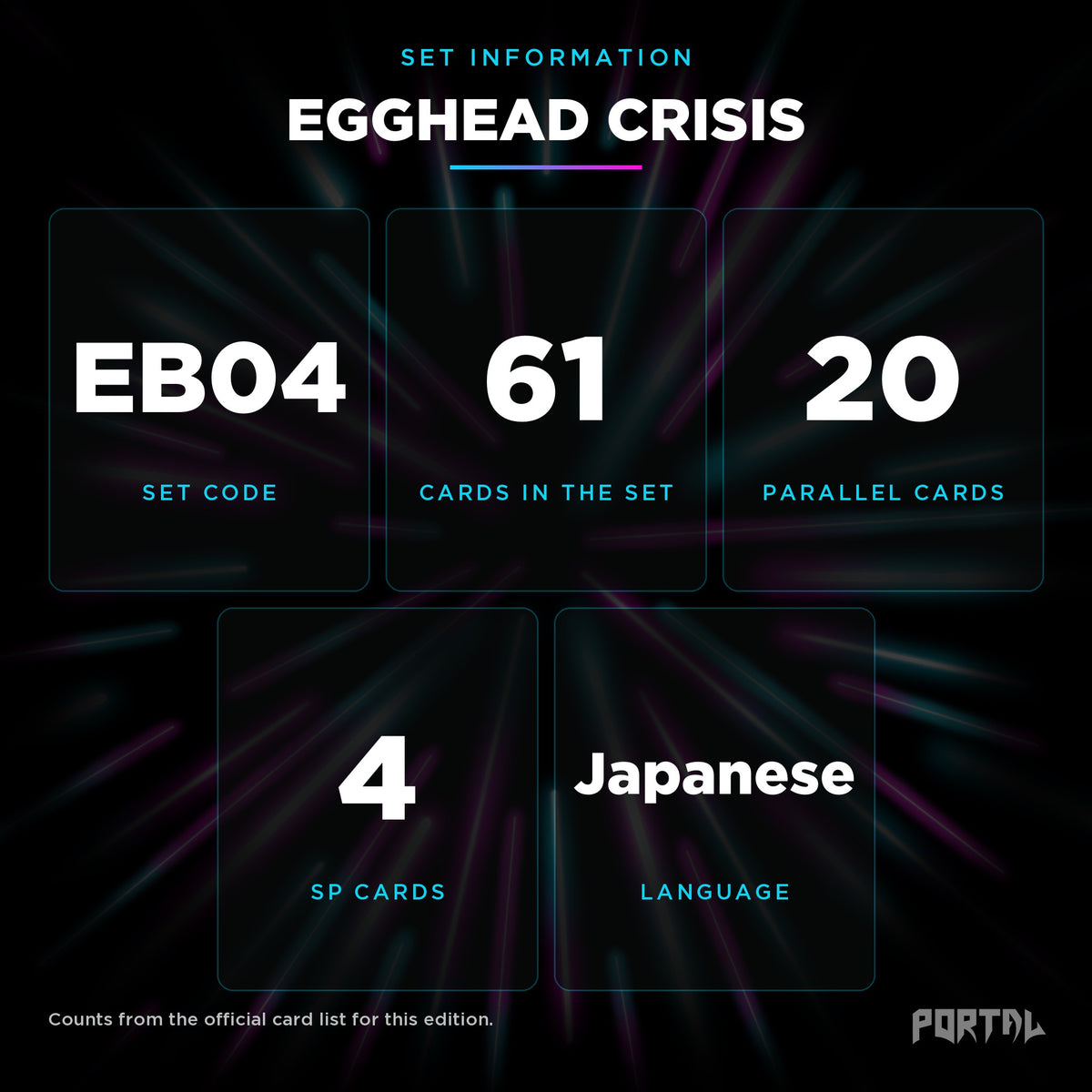 Egghead Crisis Japanese set information, Portal TCG