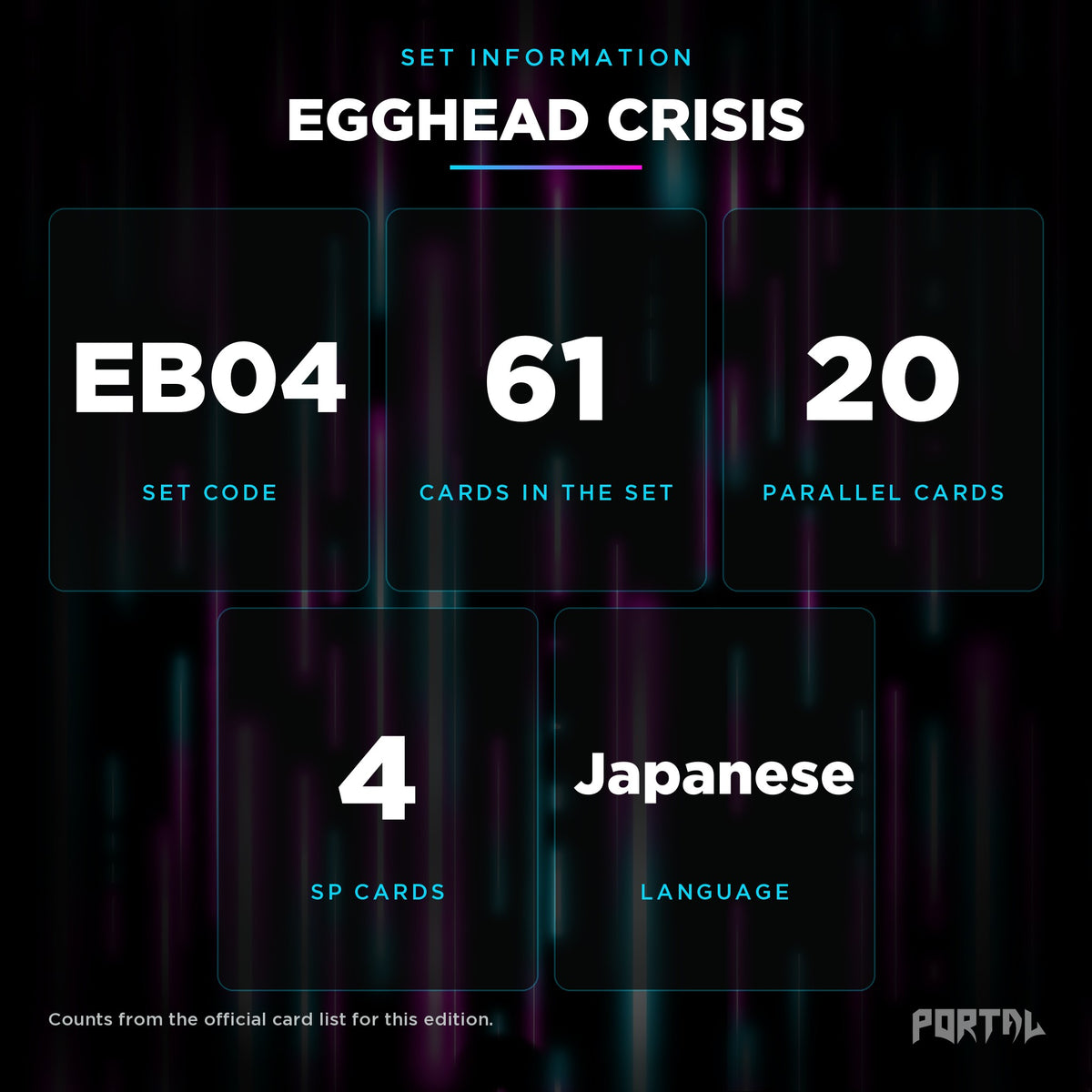 Egghead Crisis Japanese set information, Portal TCG