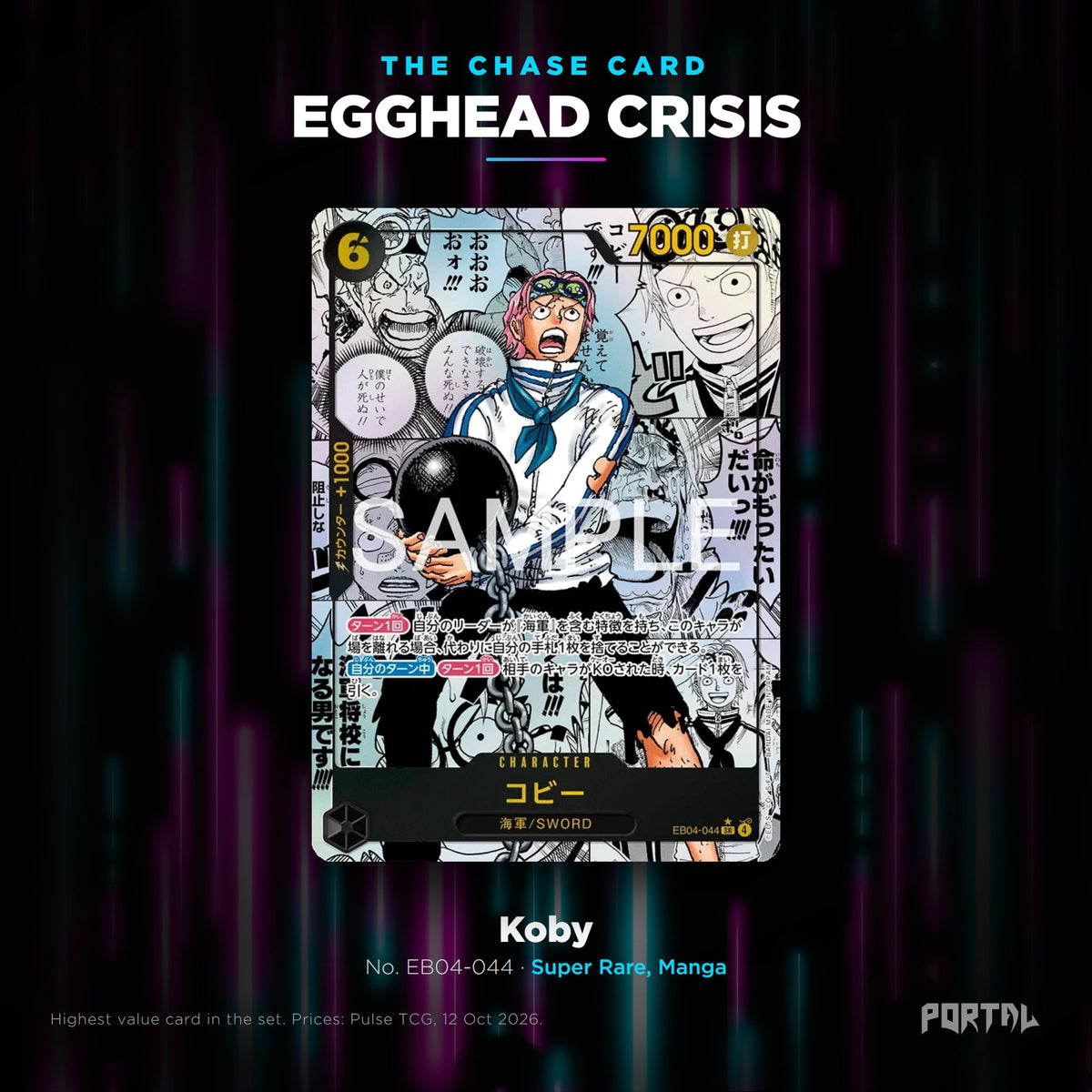 Egghead Crisis Japanese chase card, Portal TCG